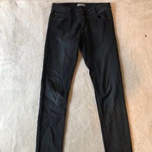 ba&sh Washed out black skinny jeans